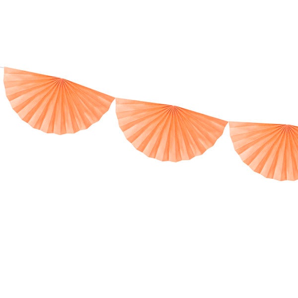 Guirnalda abanicos melocotón