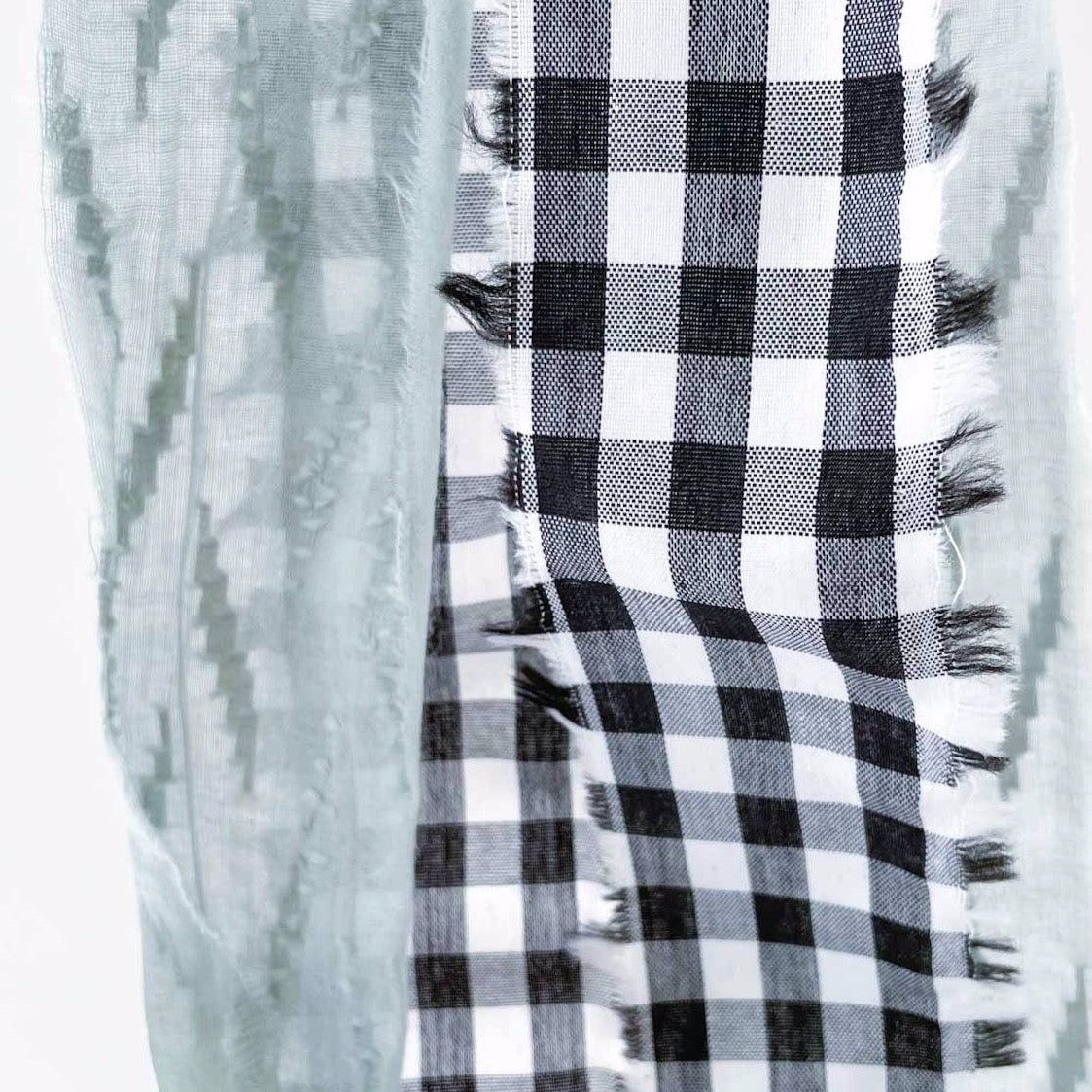 Kit DIY Globo L decorado TELA Vichy y Mint