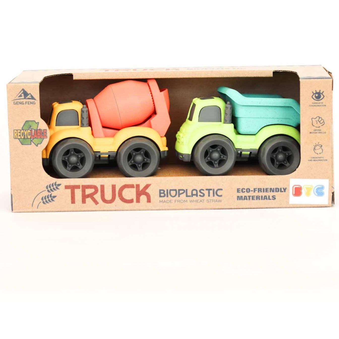 Camiones de juguete BIOplastic / 2 uds.