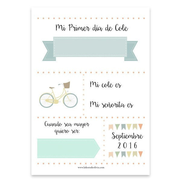 Lámina vuelta al cole - La Fiesta de Olivia - 2