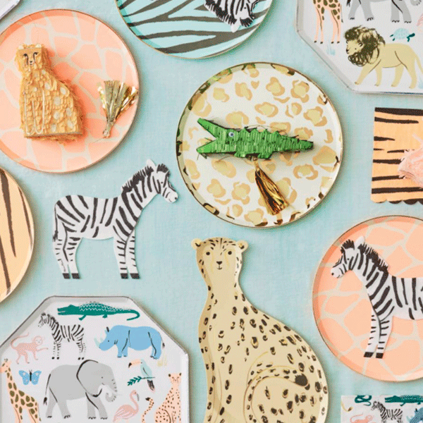 Platos Mix Animal Print S / 8 uds.