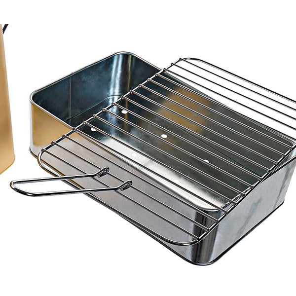 Barbacoa portátil de metal vintage