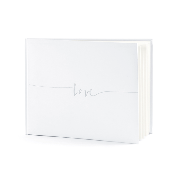 Libro de firmas Love plata