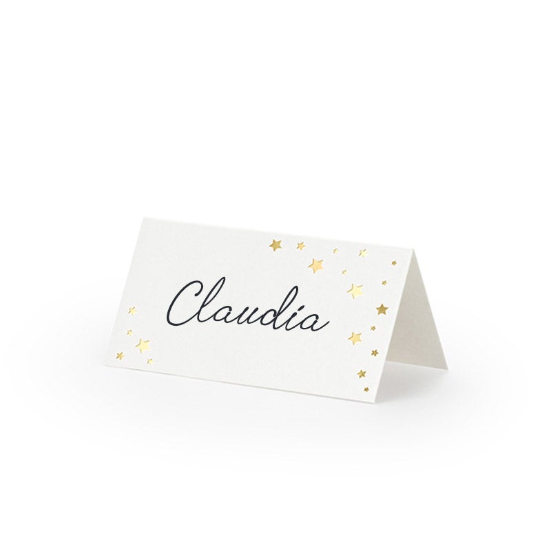 Marcasitio estrellas doradas / 10 uds.