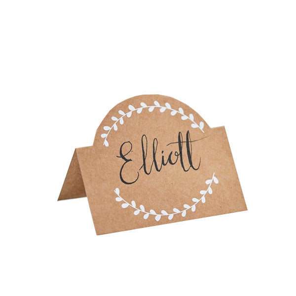 Marcasitio kraft rústico / 10 ud.