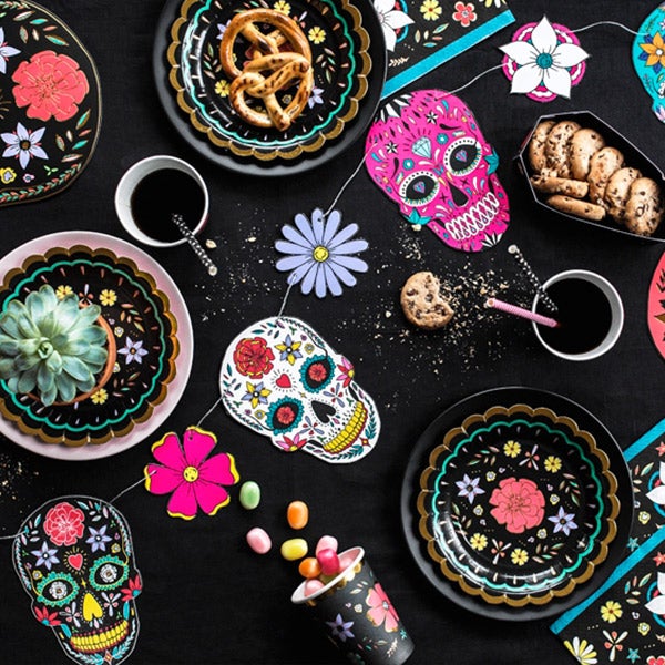 Platos Día de muertos / 6 uds.