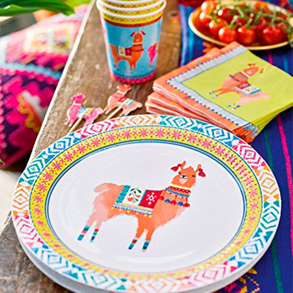 Platos llama boho / 8 uds.