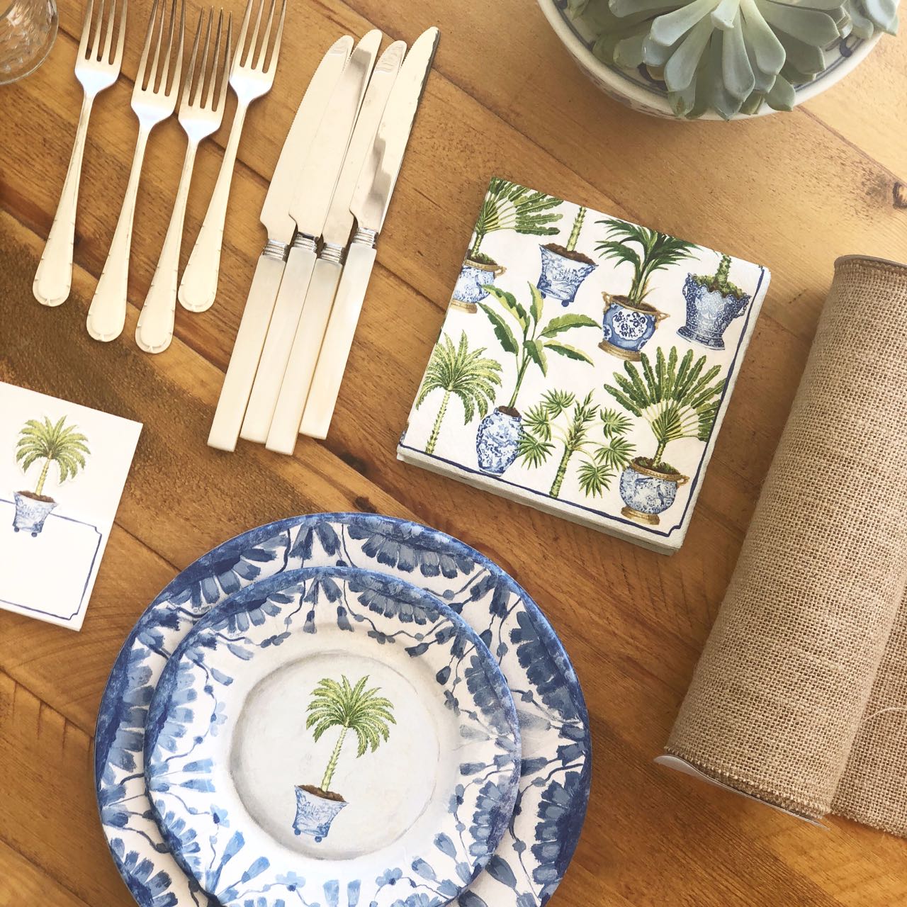 Platos Potted Palms / 8 uds.