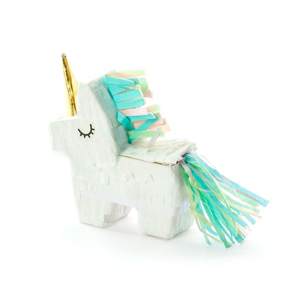 Mini piñata unicornio