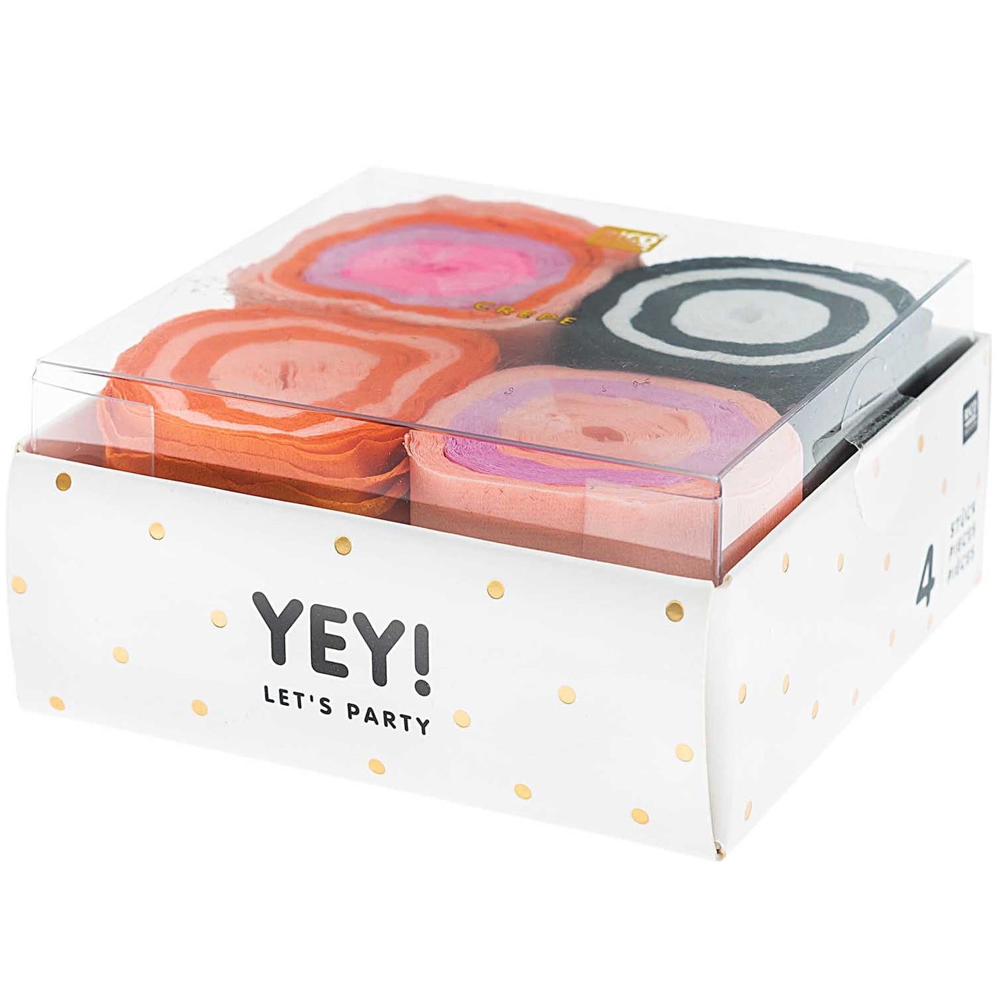 Kit cintas crepé Pink Halloween / 4 uds