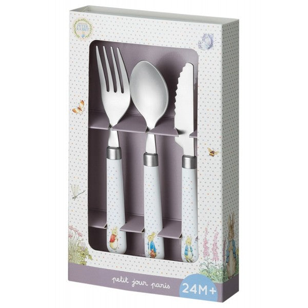 Cubiertos de metal Peter Rabbit