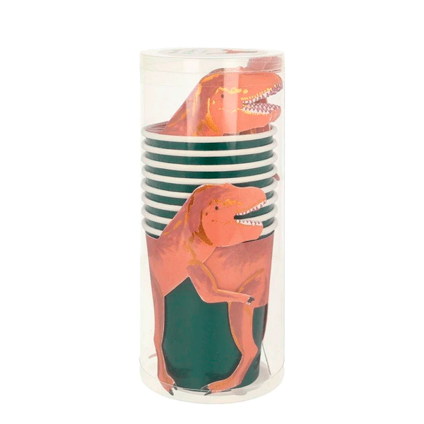 Vasos T-Rex / 8 uds.
