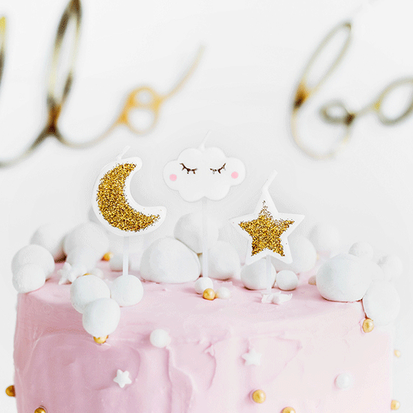 Velas mix estrellas / 6 uds.