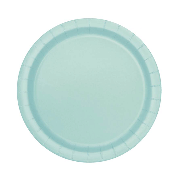 Plato basic verde mint / 16 uds.