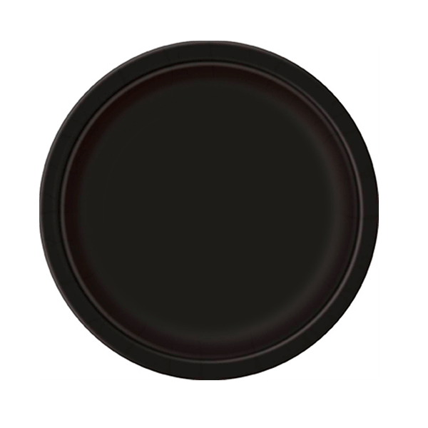 Plato basic negro / 16 uds.