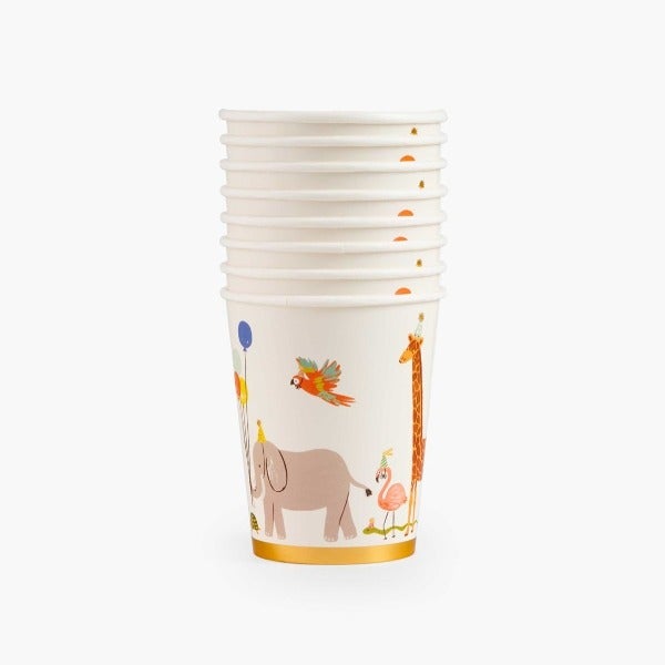 Vasos Party Animals R. Paper & Co. / 12 uds.