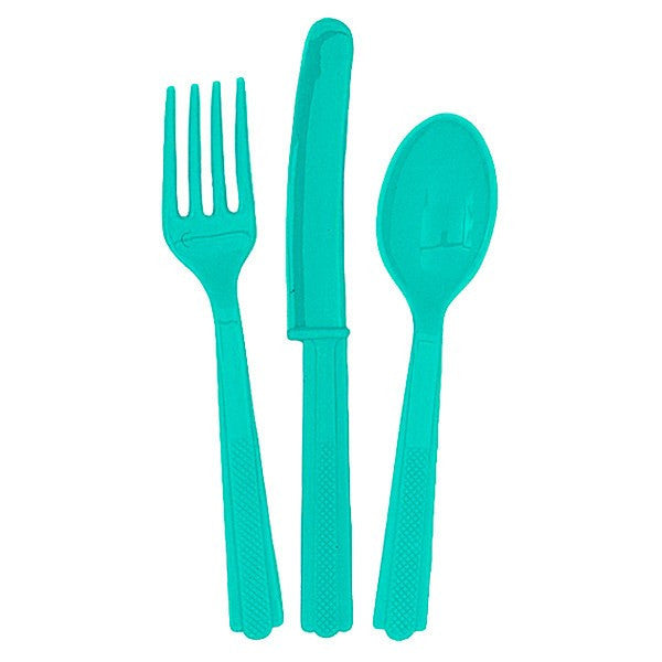 Set cubiertos verde agua / 18 uds. - La Fiesta de Olivia - 2