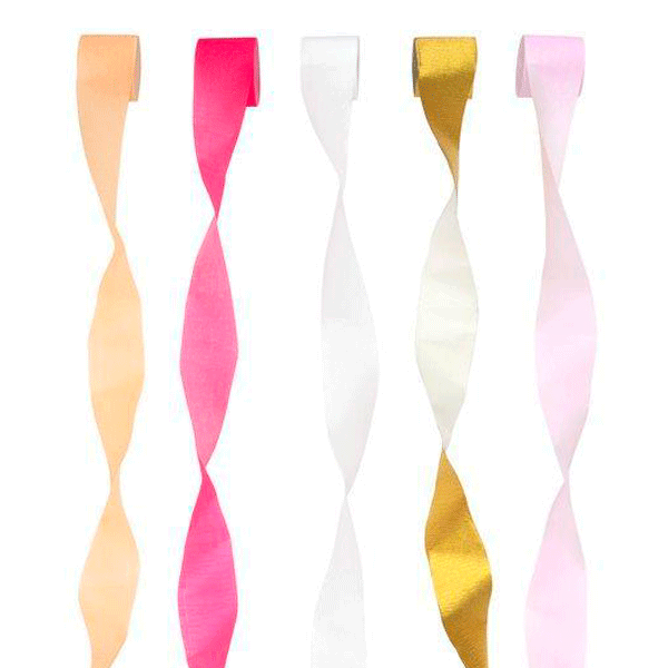 Kit cintas crepé Pink / 5 uds