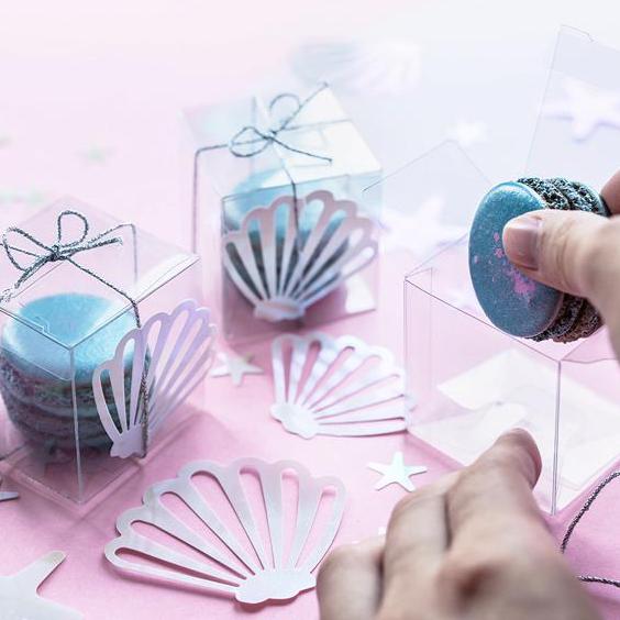 Cajita detalle transparente / 10 uds.