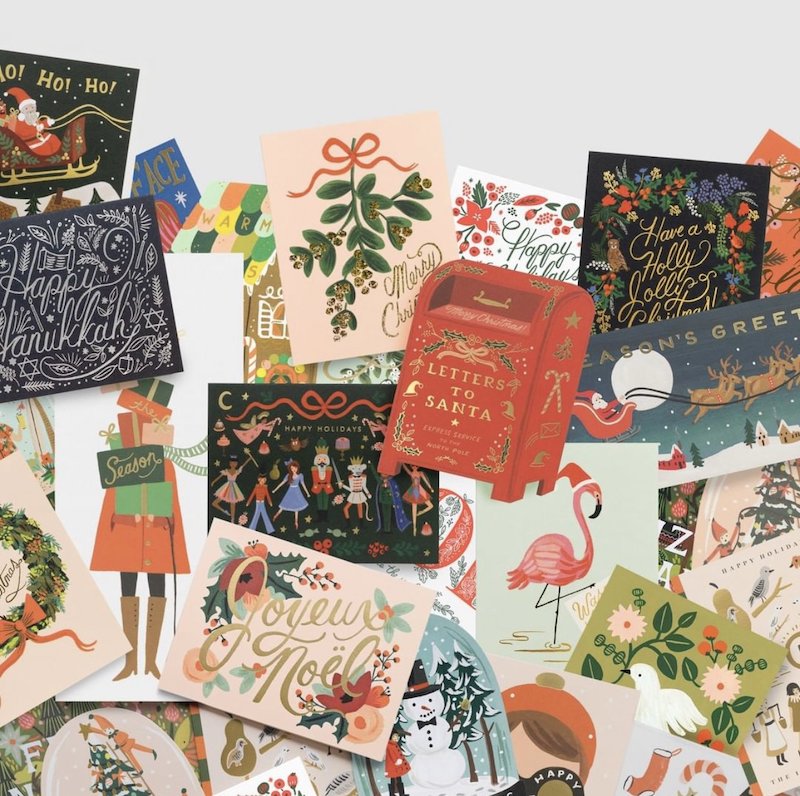 Tarjeta de Navidad Virgen y el niño R. Paper & Co