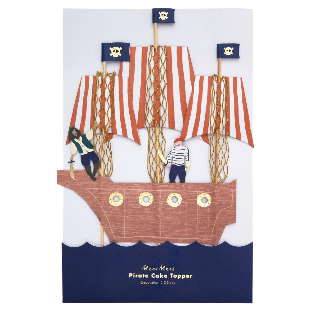 Topper pastel piratas vintage