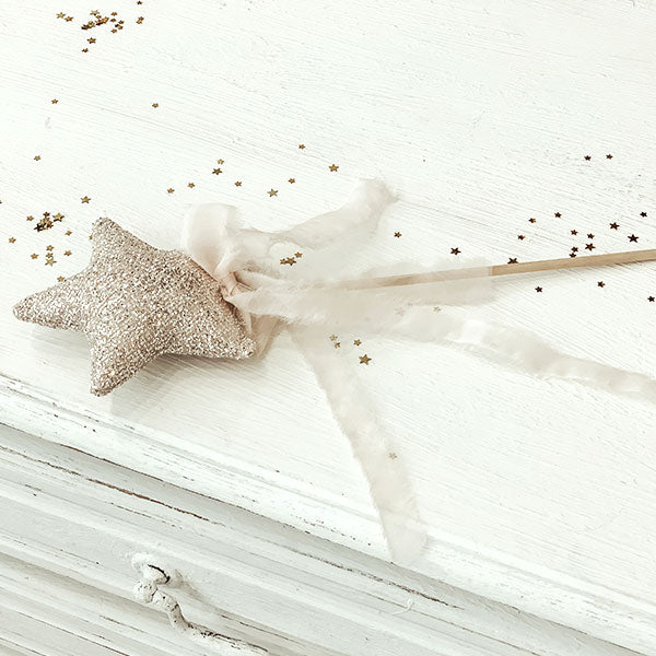 Varita de estrella glitter
