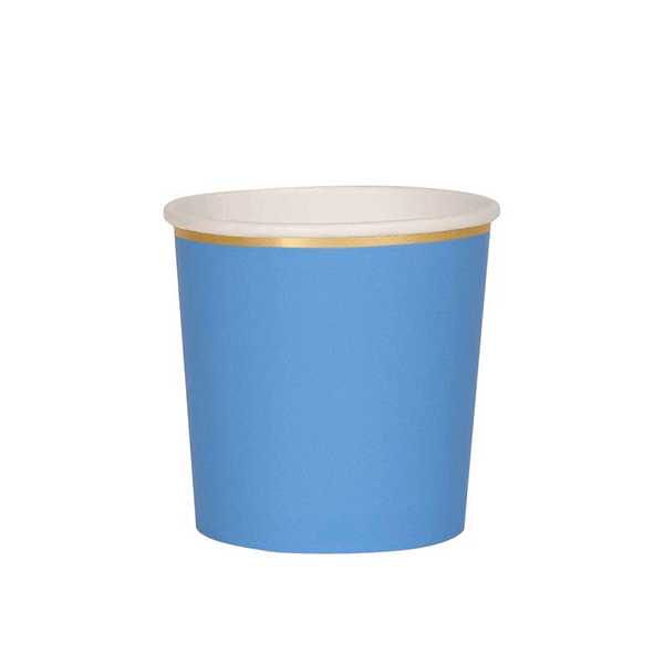 Vaso bajo azul / 8 uds.
