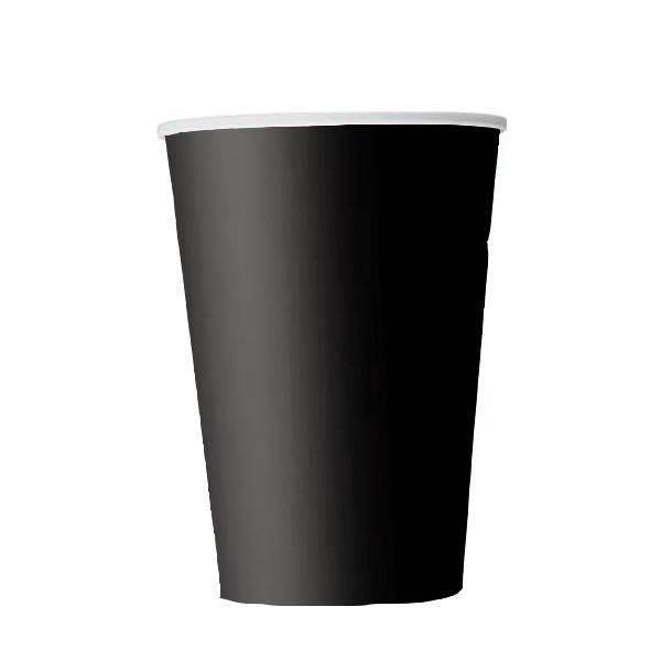 Vaso basic negro / 10 uds.