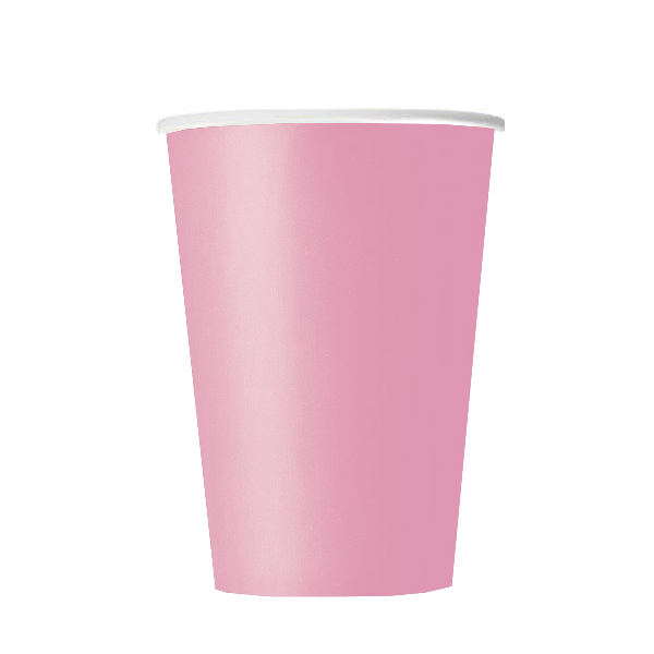 Vaso basic rosa claro / 14 uds.