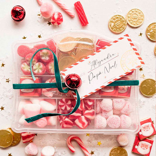 Maleta golosina y choco Papá Noel XL