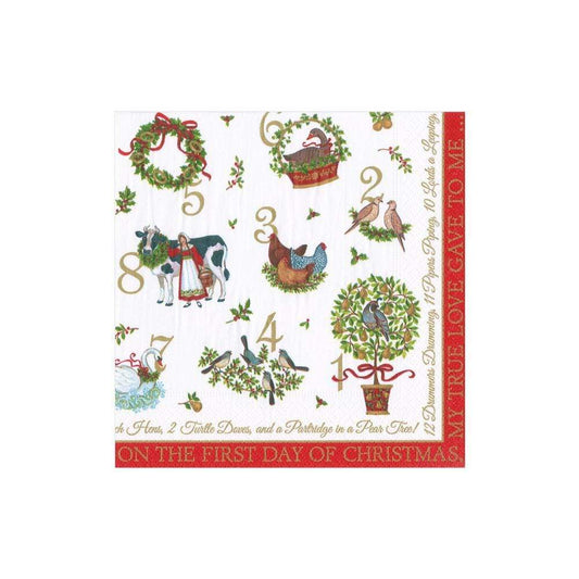 Servilletas 12 Days Christmas  / 20 uds.