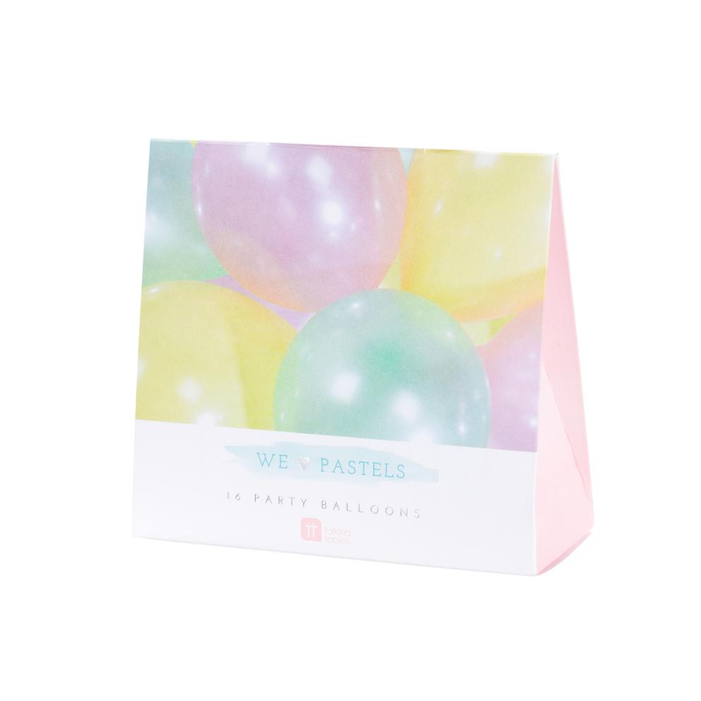 Kit globos mix pastel / 16 uds.