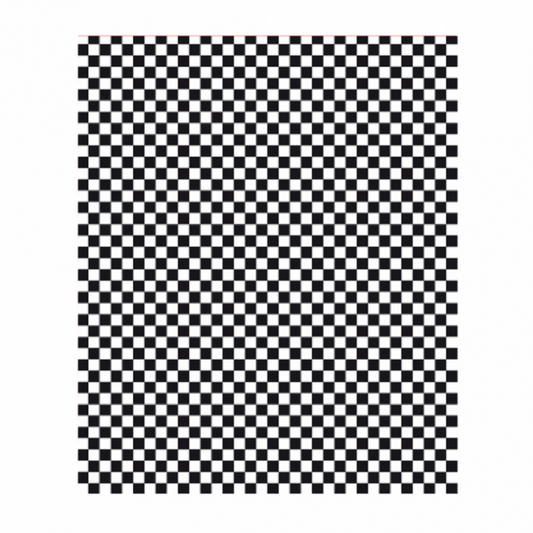 Papel para bocadillo cuadros negro / 10 uds.