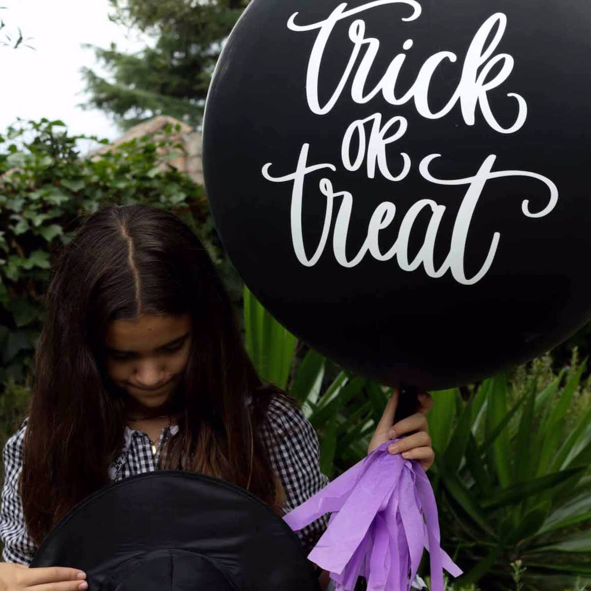 Globo Látex Eco L Trick or Treat Lettering
