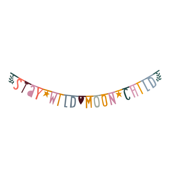 Guirnalda letras boho