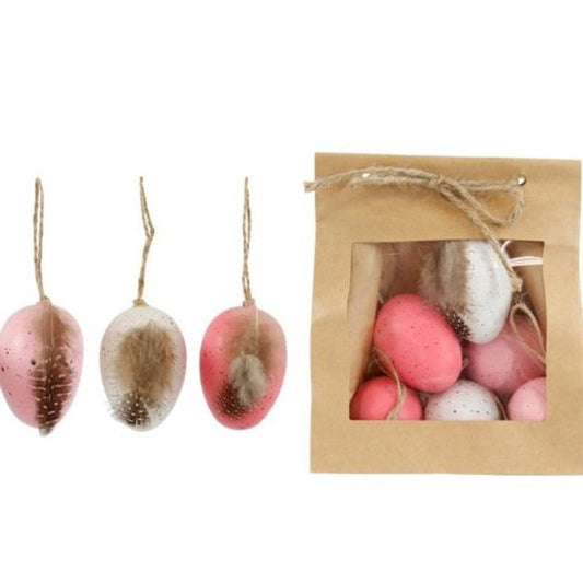 Kit Huevo de pascua rosa pluma
