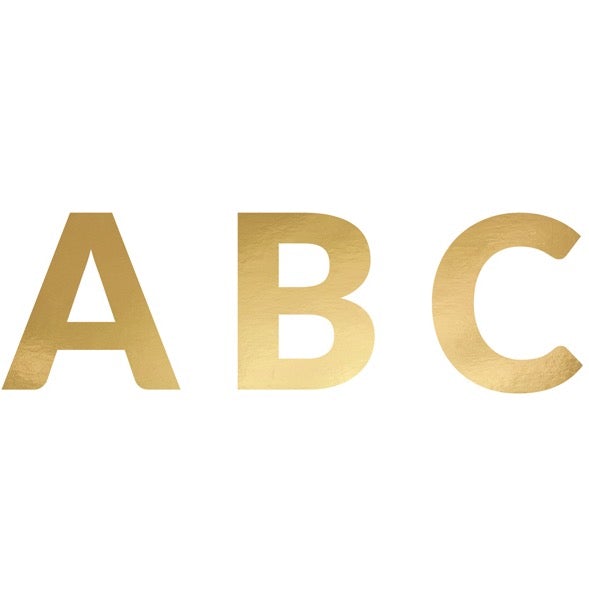 Guirnalda DIY letras doradas / 63 uds.