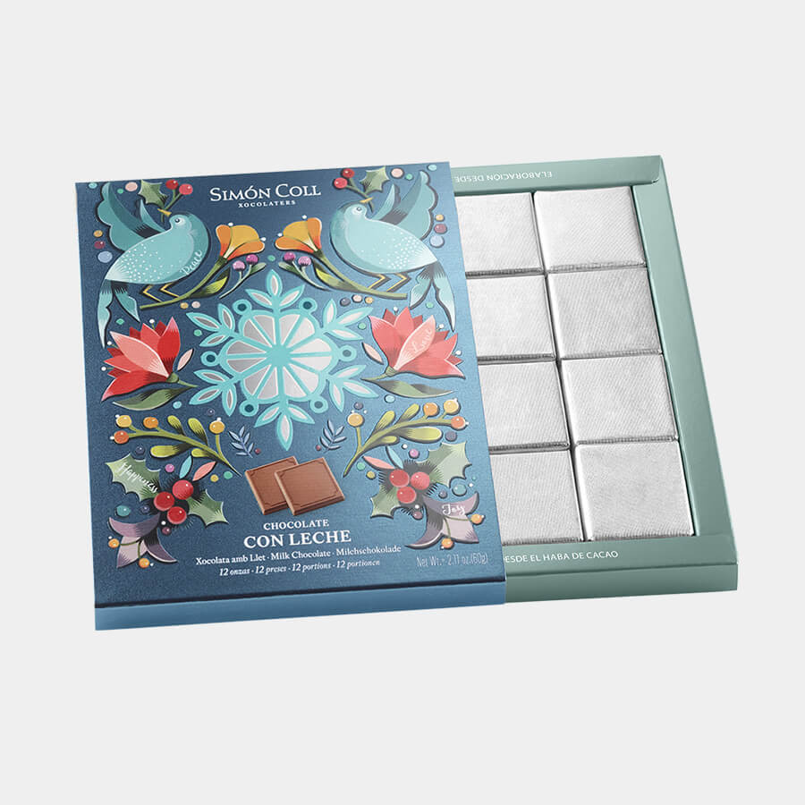 Caja chocolate con leche