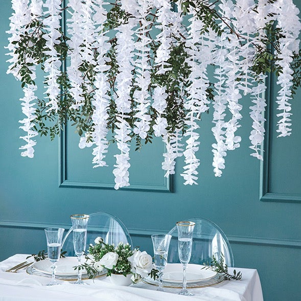 Guirnalda flores blancas