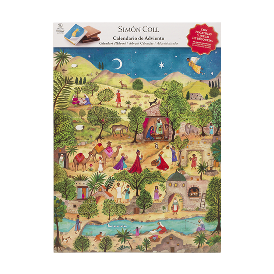 Calendario Adviento El portal de Belén Chocolate