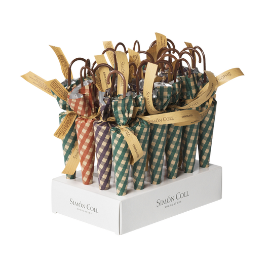 Paraguas L Chocolate con leche Vichy