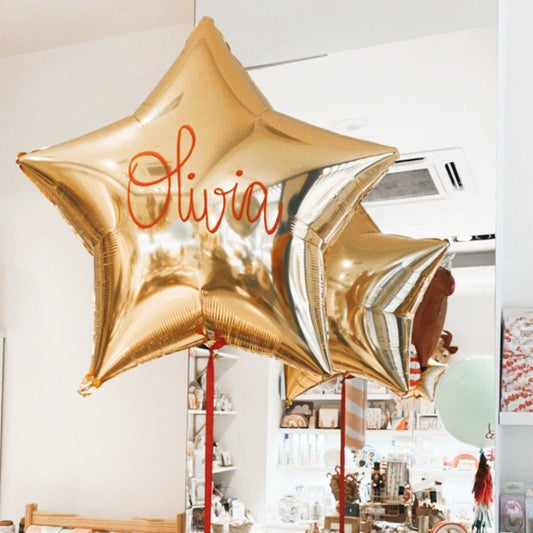 Estrella XL personalizada hinchada con helio <br> (solo Barcelona)