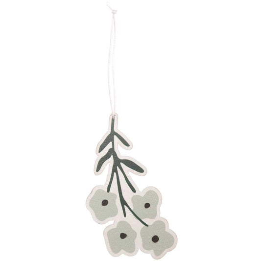 Etiquetas de madera flor mint