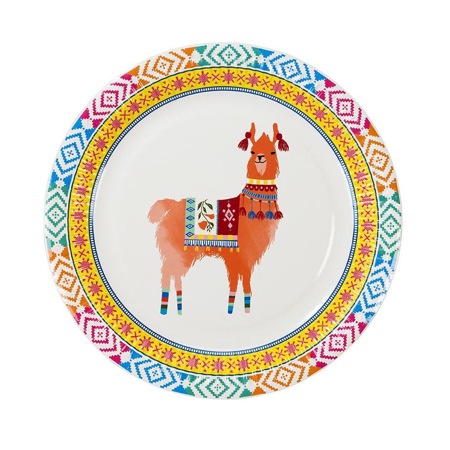 Platos llama Boho
