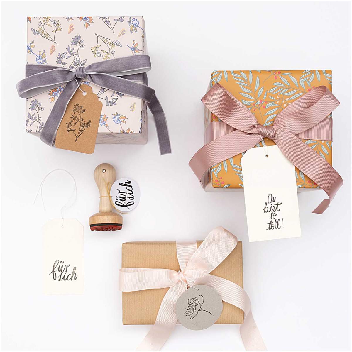 Sello flor silvestre