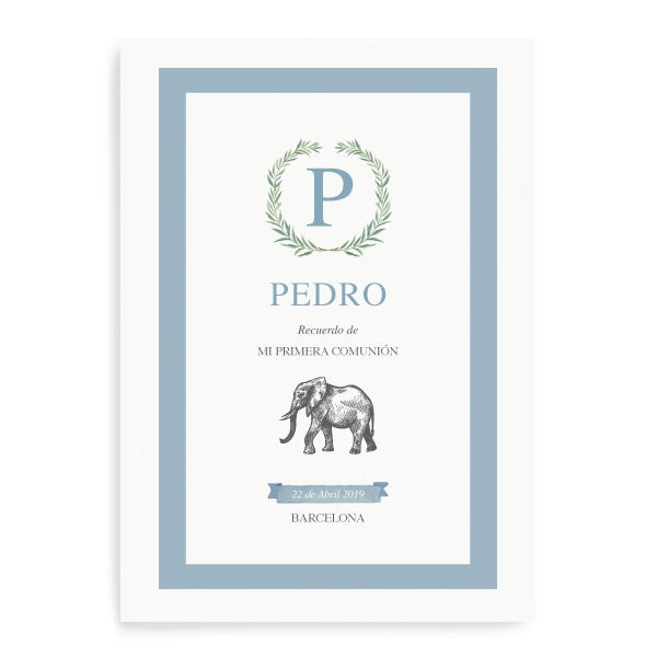 Imprimible lámina personalizada safari