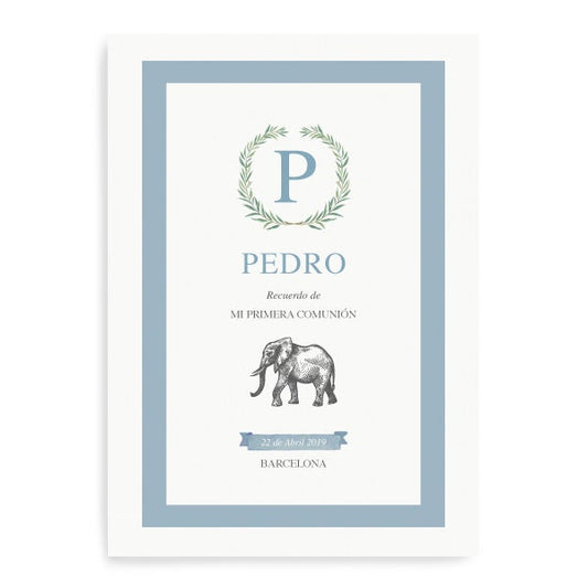 Imprimible lámina personalizada safari