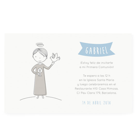 Invitaciones cáliz personalizadas