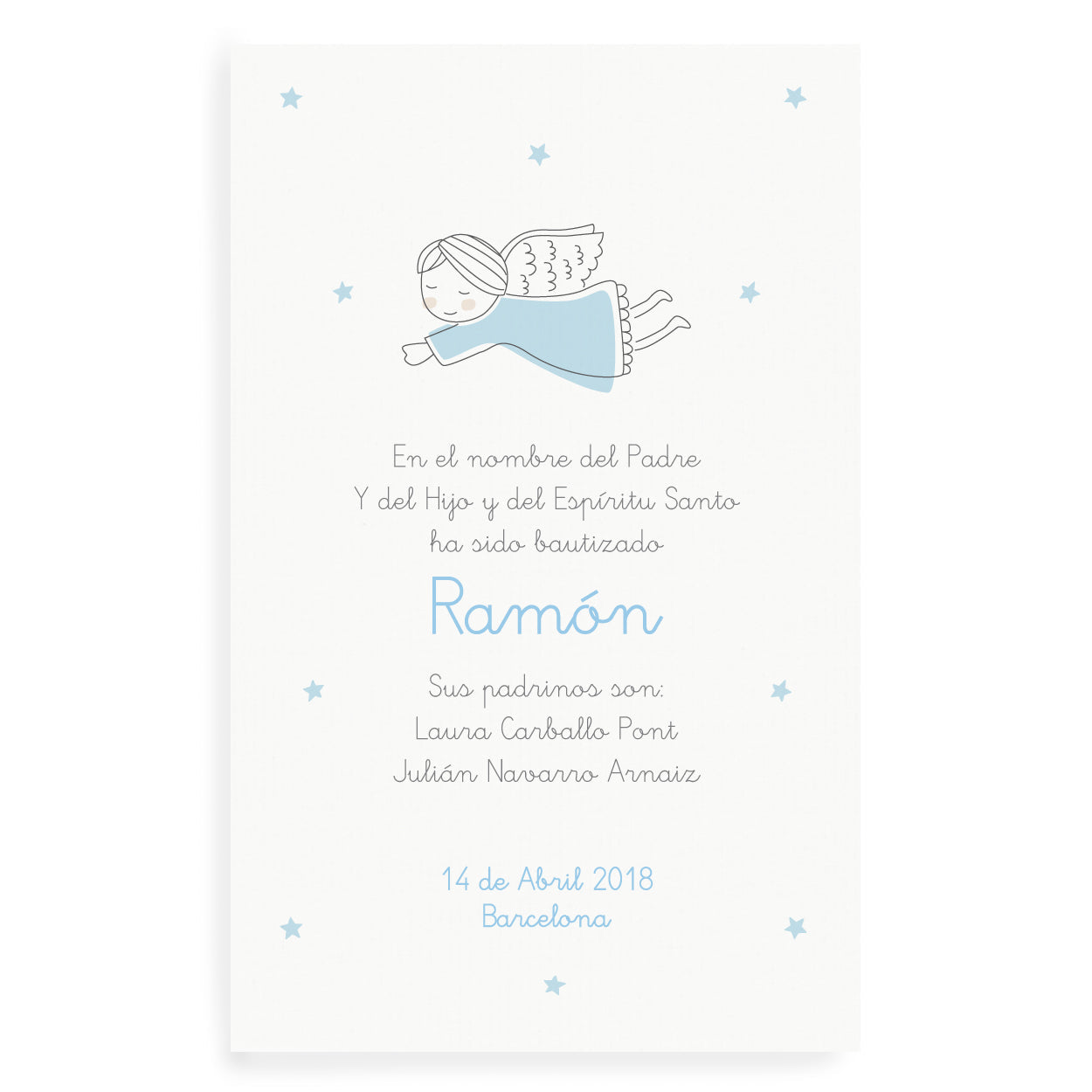 Recordatorios ángel azul