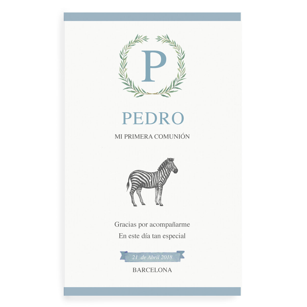 Recordatorios animales comunión